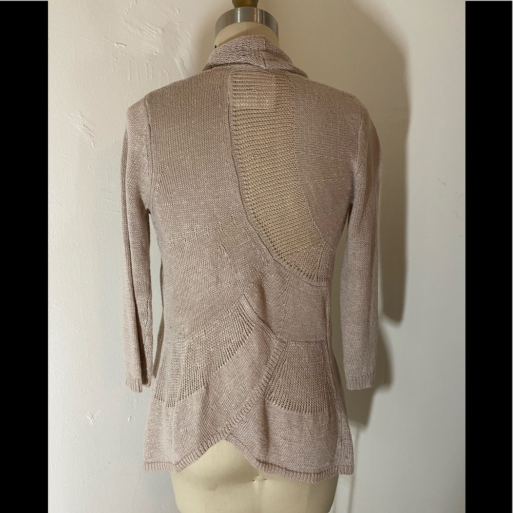 COPY - SPRING Anthropologie linen blend scallop cardigan